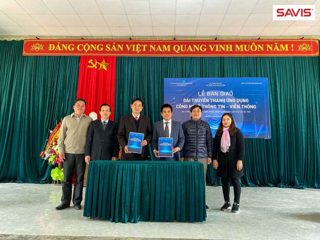 Công ty SAVIS phát triển, lắp đặt và tài trợ cho huyện Thường Xuân, tỉnh Thanh Hóa Đài truyền thanh ứng dụng - Viễn thông
