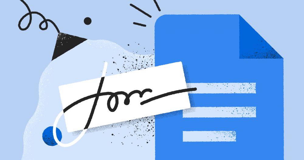 Đảm bảo tính pháp lý, bằng chứng chứng cứ cho tài liệu trong lưu trữ điện tử 2 add electronic signatures in Google Docs e1611245446159 1