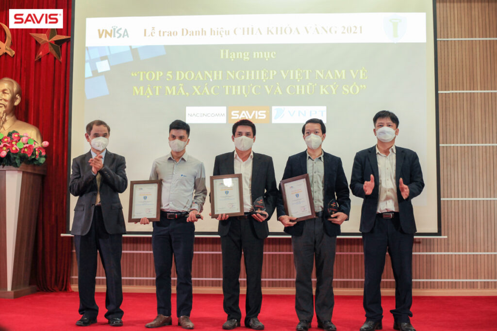SAVIS được vinh danh TOP 5 Doanh nghiệp Việt Nam về mật mã, xác thực và chữ ký số