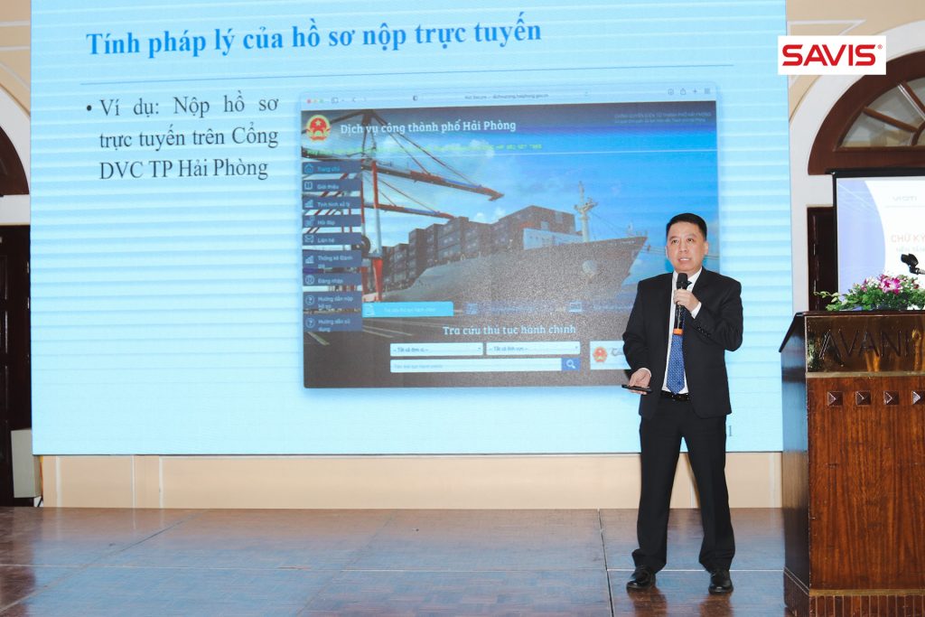 SAVIS phối hợp tổ chức Hội thảo “Chữ ký số và Lưu trữ điện tử tập trung - Nền tảng xây dựng Chính quyền số và Công dân số” 6 4 Ong La Hoang Trung