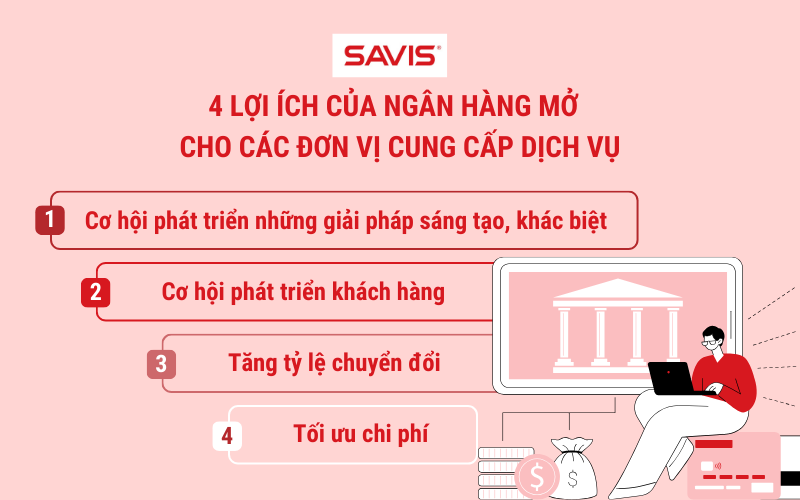 Top 10 lợi ích ngân hàng mở mang đến cho người dùng, ngân hàng và các đơn vị cung cấp dịch vụ bên thứ ba 4 Loi ich Ngan hang mo mang lai cho cac don vi cung cap dich vu ben thu ba