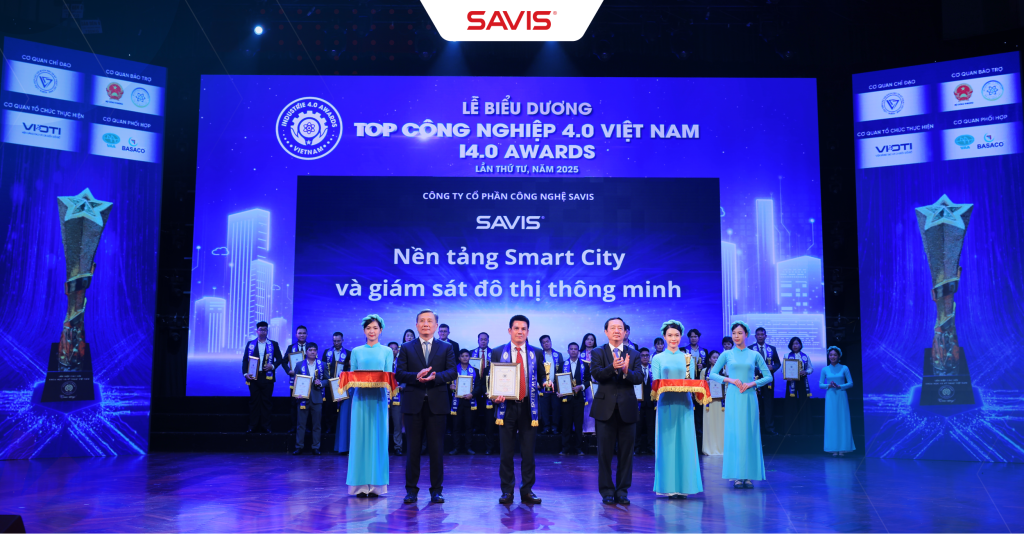 Savis vinh dự đạt giải thưởng Top Công nghiệp 4.0 Việt Nam với nền tảng Smart City và Giám sát đô thị thông minh 1 Savis vinh dự đạt giải thưởng Top Công nghiệp 4.0 Việt Nam với nền tảng Smart City và Giám sát đô thị thông minh